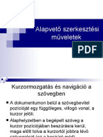 Alapvető Szövegszerkesztési Műveletek