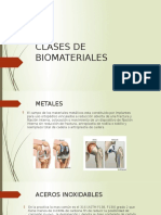 Clases de Biomateriales