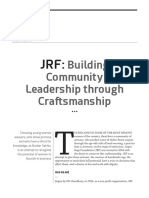Article 4 JRF Building Community Leadership Through CraftmanShip