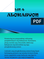 Aralin 4 - Alokasyon