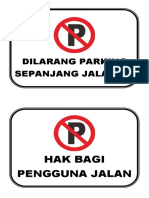 Dilarang Parking