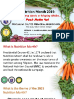 Nutrition Month 2019