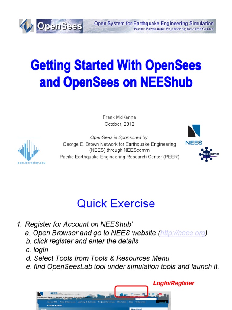 OpenSees Framework Overview | PDF | Earthquake Engineering | Class ...