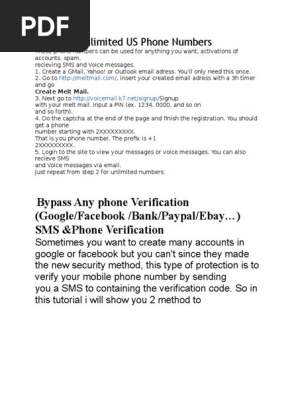 Get Unlimited US Phone Numbers.doc