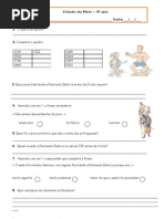 ficha sobre o século e os primeiros povos
