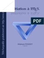 Initiation A LaTeX de Stephane Pasquet PDF