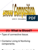 ANAT - Unit 3 - Blood Composition Notes