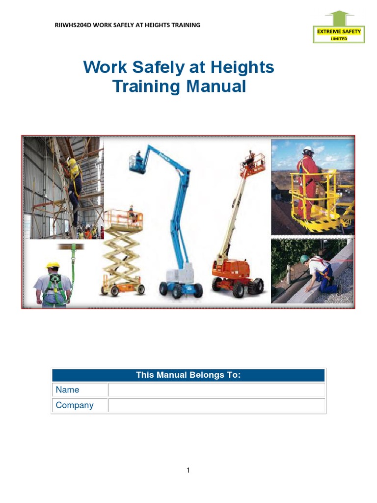 Work Safely at Heights Training | PDF | Personal Protective Equipment ...