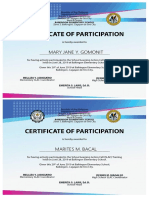 SLAC Certificate