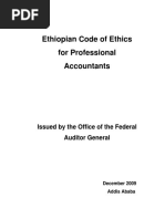 Ethiopian Code of Ethics For Professional Accountants PDF