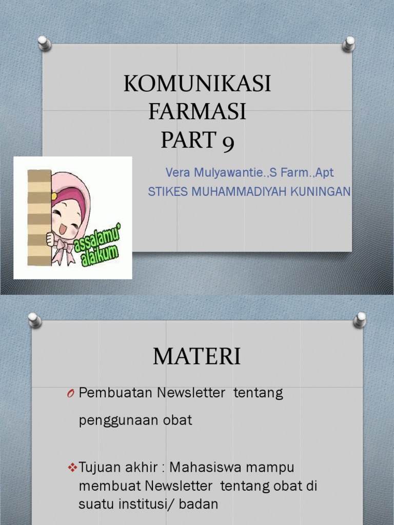 Contoh Newsletter Penggunaan Obat | PDF | Karier & Perkembangan
