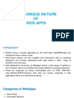 2.unique Nature of Web Apps