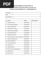 Absensi Bimbingan Kepanitraan | PDF