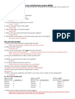 Unit 4 Review - DNA-RNA REVIEW ANswers