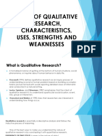 Understanding Qualitative Research: Types, Characteristics, Strengths and Weaknesses