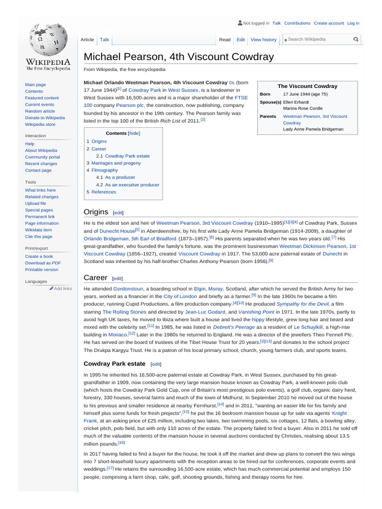 Viscount Cowdray and Pearson PLC, Construction and Publishing PDF