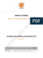 ADS - MS - 014 Mínimo Estándar - Bases y Definiciones de Planificación Rev 0 PDF