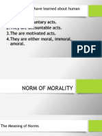 Human Acts and Moral Norms