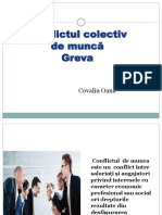 Conflictul Colectiv de Munca - Greva