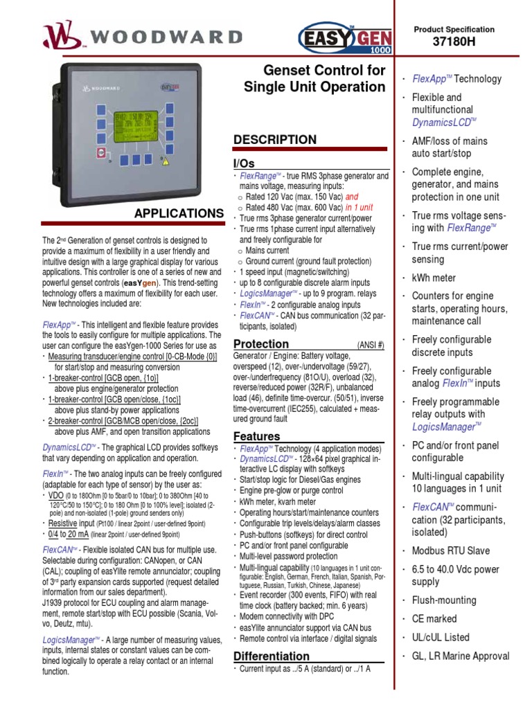 Easygen 1000 Series | PDF | Relay | Switch