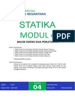 MODUL 4 BALOK DIATAS DUA PERLETAKAN