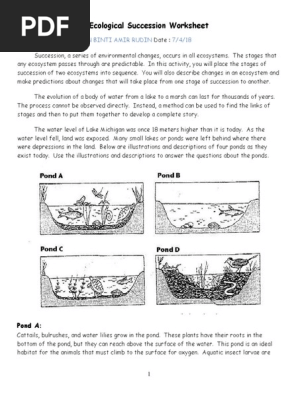 Population Ecology Answer Key | PDF | Pond | Lake