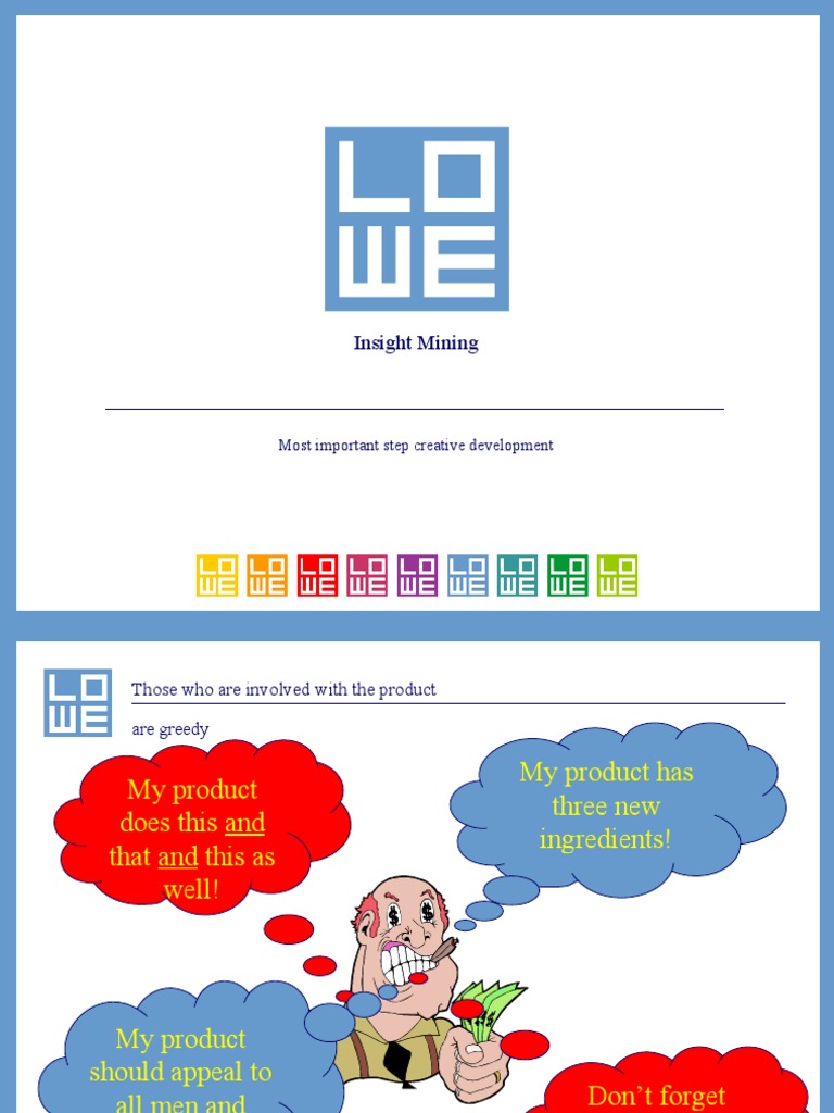 Insight Mining: Most Important Step Creative Development | PDF | Brand ...