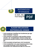 APLIKASI BIOTEK DI BIDANG PETERNAKAN  2017