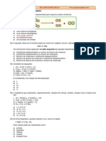 Exercícios de Reações Inorgânicas - Prof° Agamenon Roberto