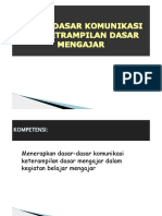 Dasar - Dasar Komunikasi Dan Ketrampilan Dasar Mengajar