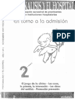 Psicoanálisis y El Hospital - 02 - en Torno A La Admisión PDF