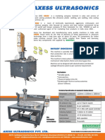 Ultrasonic Plastic Welder With Rotery Table PDF