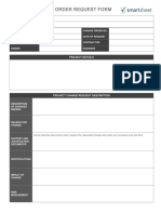 IC Project Change Order Form Template PDF