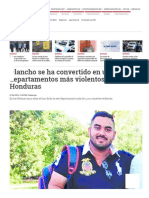 2019 - La Prensa, Olancho Se Ha Convertido en Uno de Los Departamentos Mas Violentos de Honduras