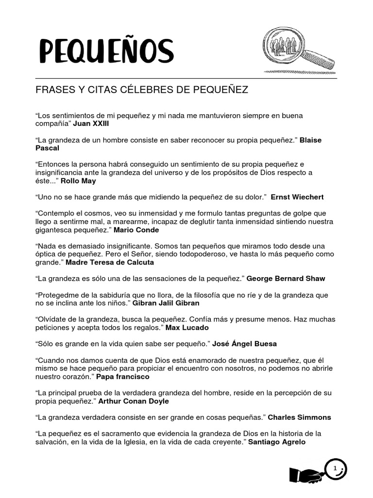 Frases y Citas Celebres de Pequeñez | PDF | Religión y creencia, image size:768x1024
