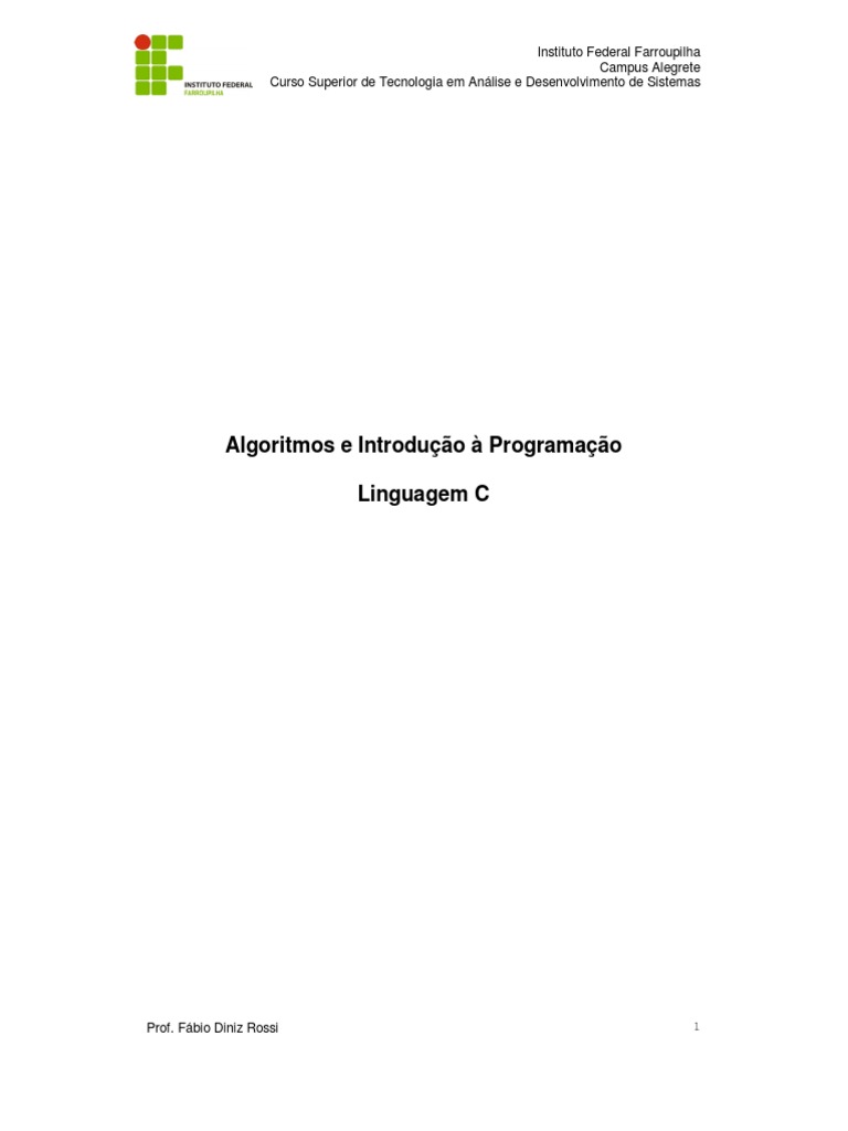 Algoritmos e Programação em C | PDF