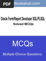 Oracle Form Report Developer SQL PLSQL Solved Mcqs