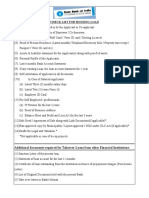 Checklist For Home Loan - M