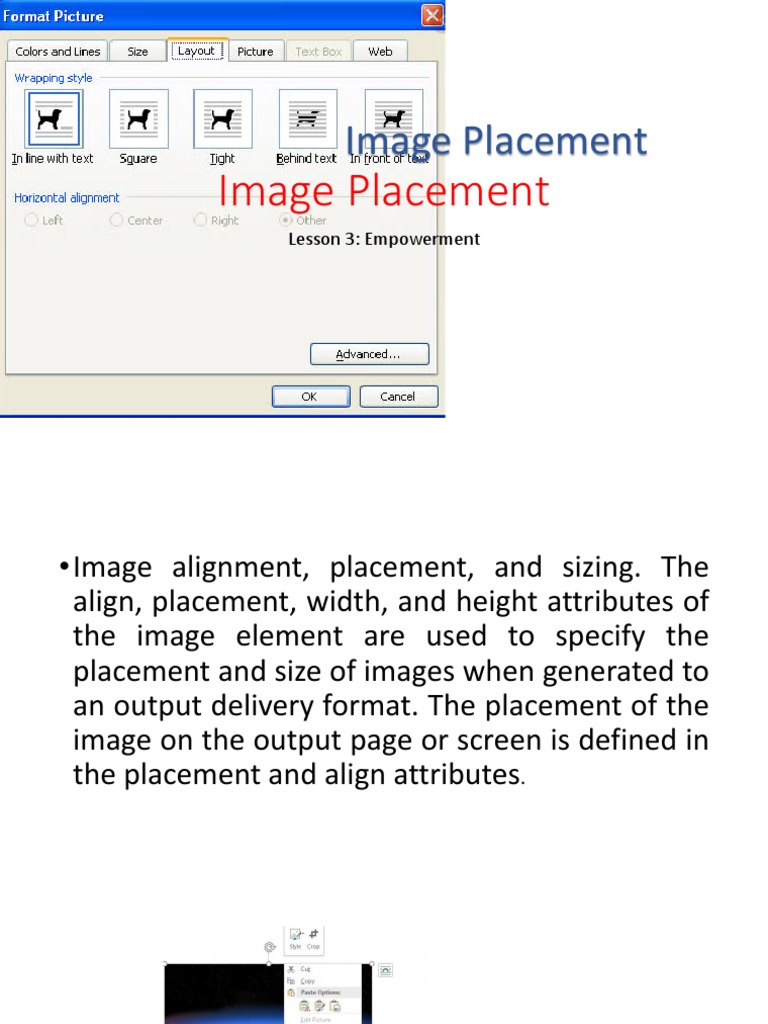 Image Placement Techniques in Word | PDF