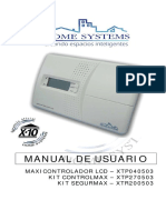 Maxicontrolador LCD XTP040503 Kit Controlmax XTP270503 Kit Segurmax XTR200503