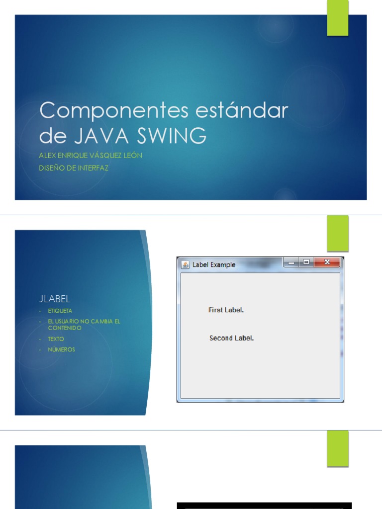 Componentes de JAVA SWING PDF
