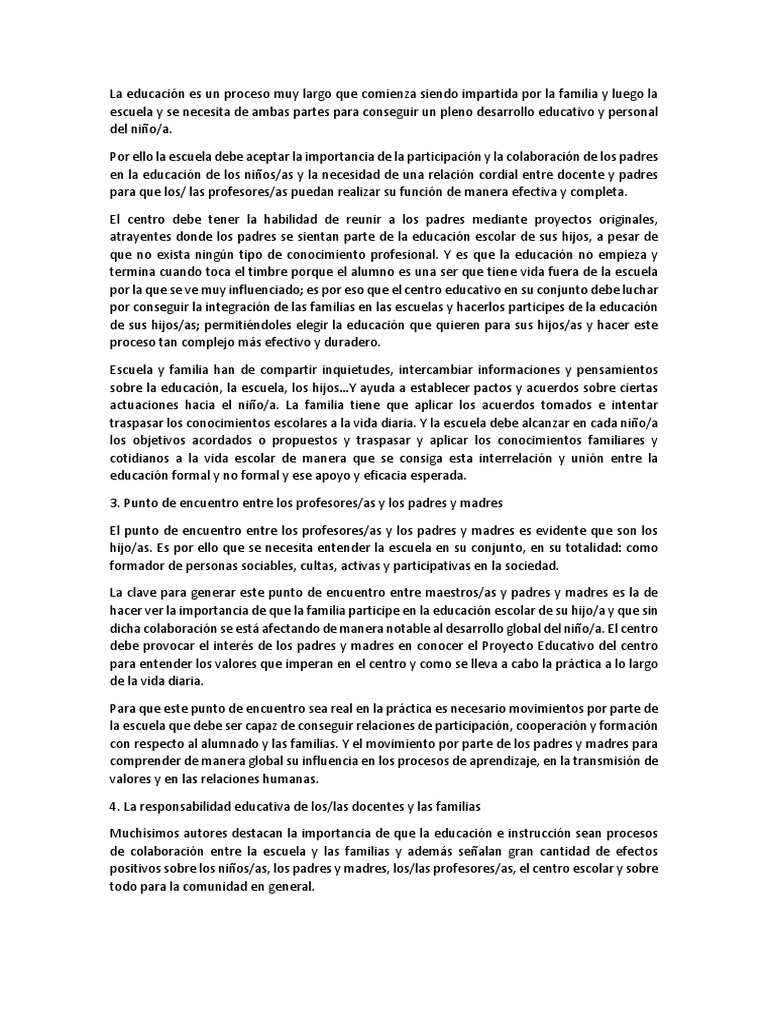 El Rol de Los Padres en La Educacion | Descargar gratis PDF | Familia ...