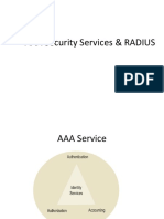 AAA Security Services & RADIUS Authentication