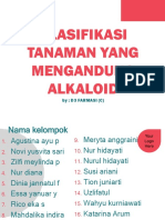 Klasifikasi Tanaman Yang Mengandung Alkaloid