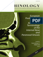 European Position Paper On The Anatomical Terminology of The Internal Nose and Paranasal Sinuses PDF
