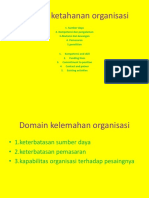 Domain Ketahanan Organisasi