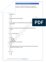 Kelas 1 SD - Matematika Semester 1 Soal UAS