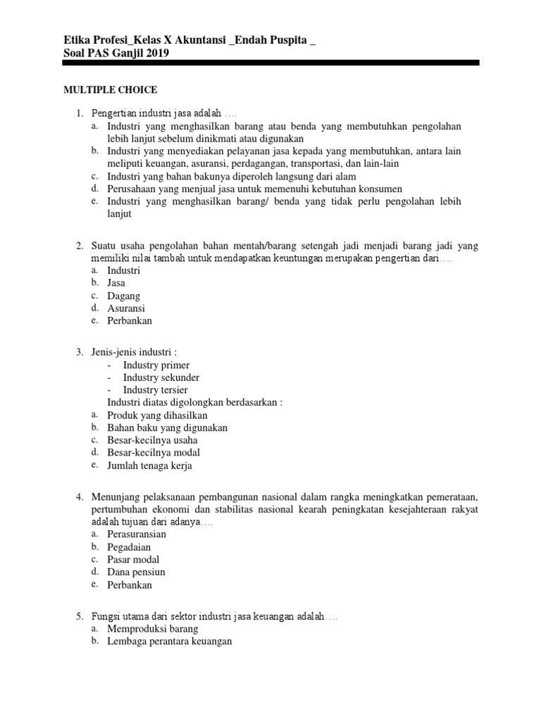 Etika Profesi Remedial Pdf