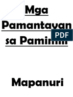 Mga Pamantayan Sa Pamimili at Walong Karapan NG Mamimili