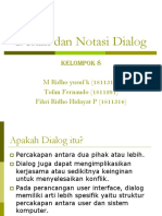 Desain & Notasi Dialog - Kelompok 8 (IMK)